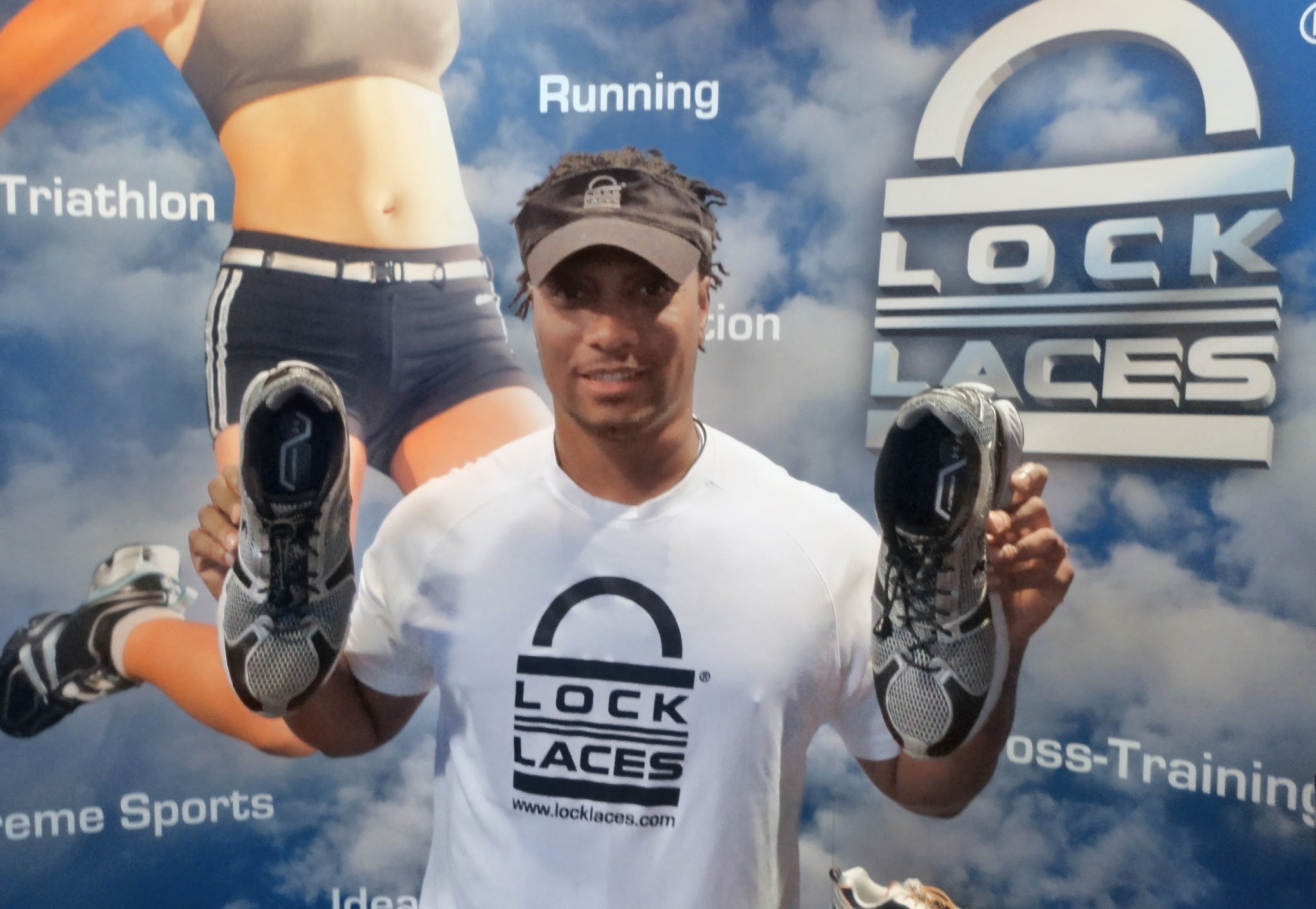 Eric's Lock Laces product demonstration photo